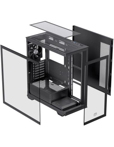 Einarex Prisma S700 Core Black Midi Tower Cristal Templado USB 3.2 Negro