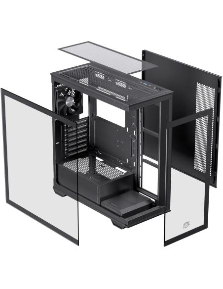 Einarex Prisma S700 Core Black Midi Tower Cristal Templado USB 3.2 Negro