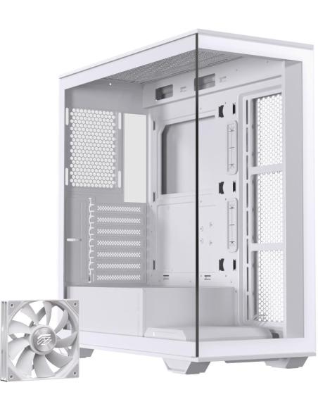 Einarex Prisma S700 Core White Midi Tower Cristal Templado USB 3.2 Blanco