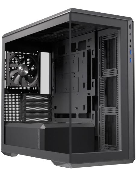 Einarex Cenit ZM800 Core Black Midi Tower Cristal Templado USB 3.2 Negro