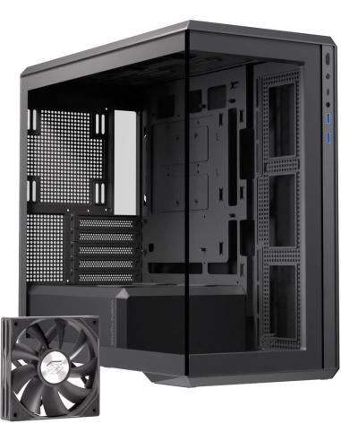Einarex Cenit ZM800 Core Black Midi Tower Cristal Templado USB 3.2 Negro