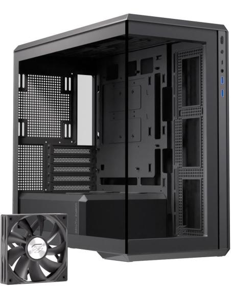 Einarex Cenit ZM800 Core Black Midi Tower Cristal Templado USB 3.2 Negro