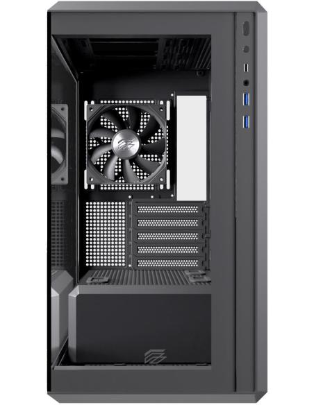 Einarex Cenit ZM800 Core Black Midi Tower Cristal Templado USB 3.2 Negro