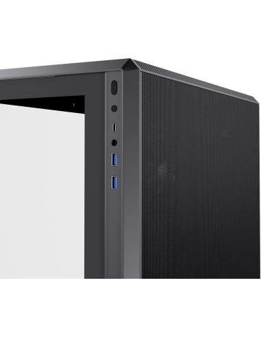 Einarex Cenit ZM800 Core Black Midi Tower Cristal Templado USB 3.2 Negro
