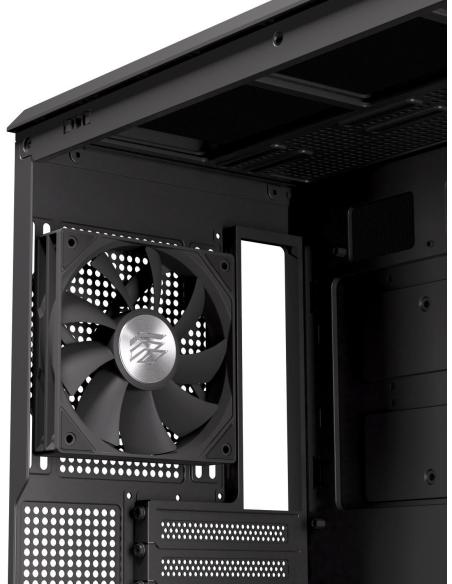 Einarex Cenit ZM800 Core Black Midi Tower Cristal Templado USB 3.2 Negro