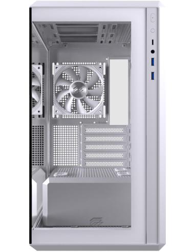 Einarex Cenit ZM800 Core White Midi Tower Cristal Templado USB 3.2 Blanco