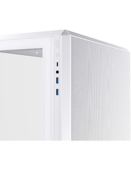 Einarex Cenit ZM800 Core White Midi Tower Cristal Templado USB 3.2 Blanco