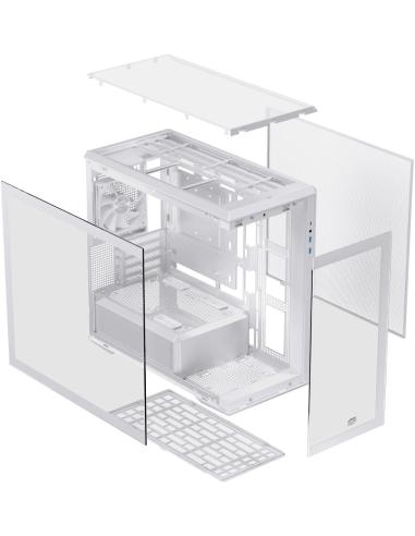 Einarex Cenit ZM800 Core White Midi Tower Cristal Templado USB 3.2 Blanco