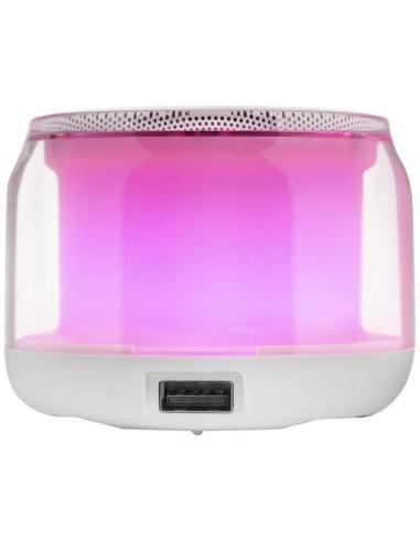 Mars Gaming MS-Aura Altavoces Bluetooth 5.3 Chipset DSP 15W Iluminación RGB Clearview 360º Blanco