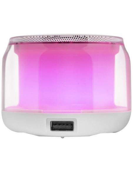 Mars Gaming MS-Aura Altavoces Bluetooth 5.3 Chipset DSP 15W Iluminación RGB Clearview 360º Blanco