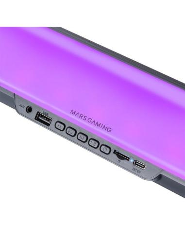 Mars Gaming MSB-ORB Altifalante Portátil + Barra de Som Bluetooth RGB 5.3 360º 20W Preto