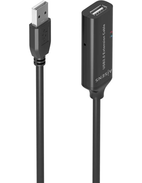 Aisens A101-0915 Cable USB-A Macho/Hembra 10M Negro