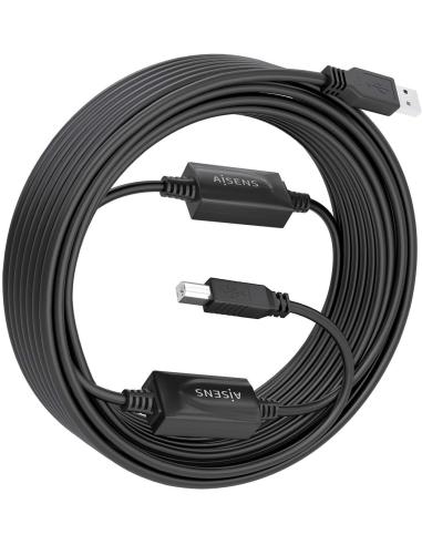 Aisens A101-0906 Cable USB-A a USB-B Macho/Macho 15M Negro