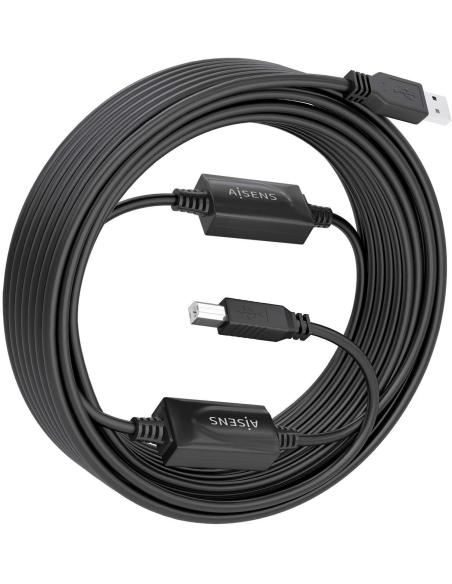 Aisens A101-0906 Cable USB-A a USB-B Macho/Macho 15M Negro