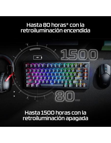 HyperX Alloy Rise 75 Teclado Mecánico Gaming RGB Negro