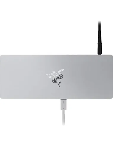 Razer Thunderbolt 4 Dock 8 en 1  USB-A/USB-C/ Mini Jack/RJ-45/SD Blanca