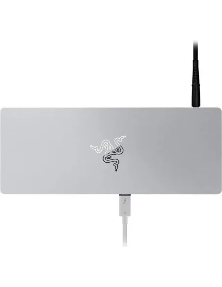 Razer Thunderbolt 4 Dock 8 en 1  USB-A/USB-C/ Mini Jack/RJ-45/SD Blanca