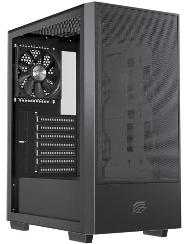 Einarex Pulse P100 Core Black Midi Tower Cristal Templado USB 3.2 Negro