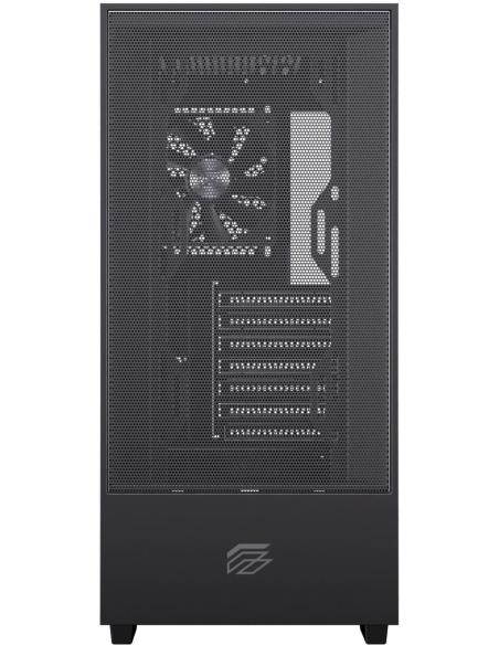 Einarex Pulse P100 Core Black Midi Tower Cristal Templado USB 3.2 Negro