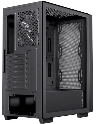 Einarex Pulse P100 Core Black Midi Tower Cristal Templado USB 3.2 Negro