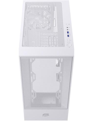 Einarex Pulse P100 Core White Midi Tower Cristal Templado USB 3.2 Blanca