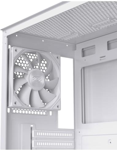 Einarex Pulse P100 Core White Midi Tower Cristal Templado USB 3.2 Blanca