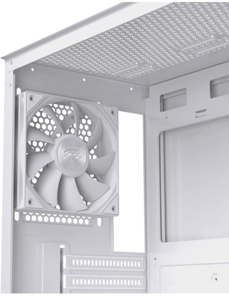 Einarex Pulse P100 Core White Midi Tower Cristal Templado USB 3.2 Blanca