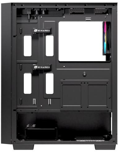 Einarex Pulse P100 Core RGB Black Midi Tower Cristal Templado USB 3.2 Negro