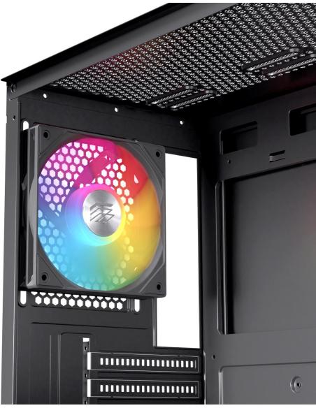 Einarex Pulse P100 Core RGB Black Midi Tower Cristal Templado USB 3.2 Negro