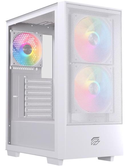 Einarex Pulse P100 Core RGB White Midi Tower Cristal Templado USB 3.2 Blanco