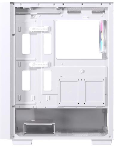 Einarex Pulse P100 Core RGB White Midi Tower Cristal Templado USB 3.2 Blanco