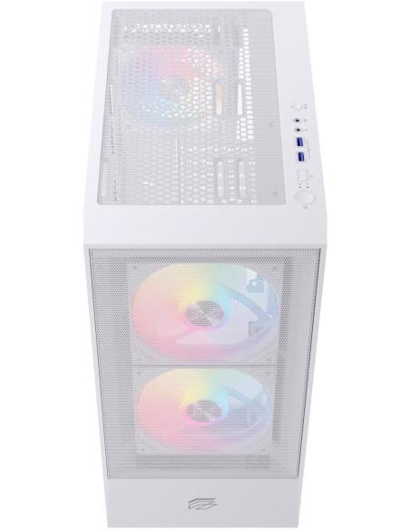Einarex Pulse P100 Core RGB White Midi Tower Cristal Templado USB 3.2 Blanco