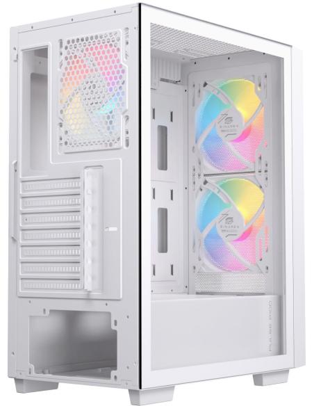 Einarex Pulse P100 Core RGB White Midi Tower Cristal Templado USB 3.2 Blanco