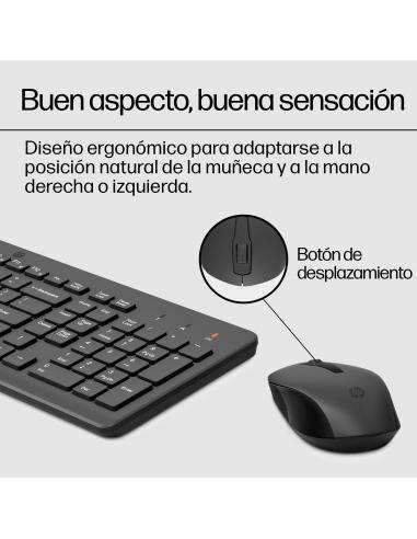 HP 330 Kit Teclado y Ratón Inalámbricos USB Negros
