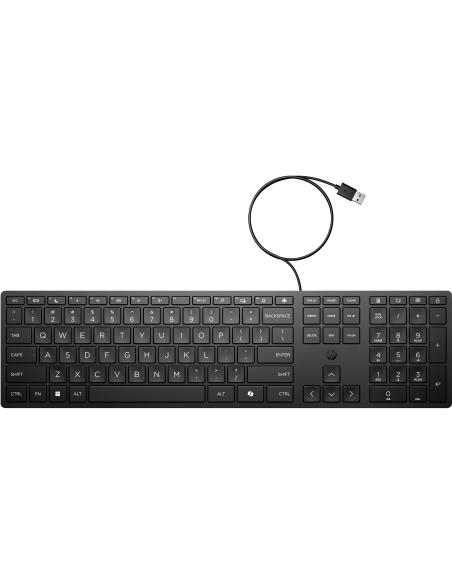 HP Desktop 320K Teclado Alámbrico Negro