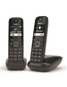 Gigaset AS690 Duo Pack de Teléfonos Inalámbricos Negros-1332904