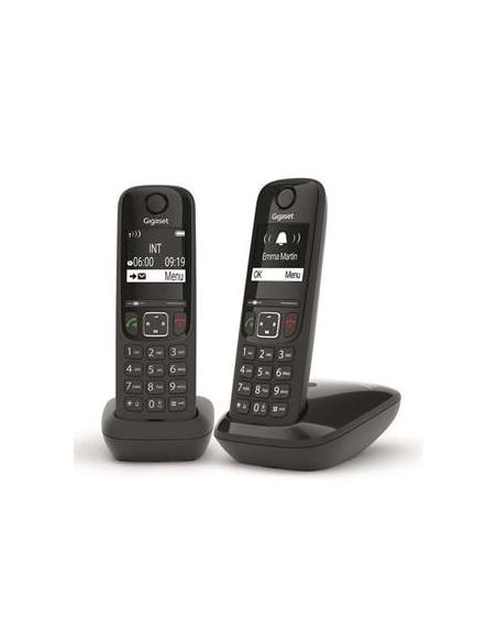 Gigaset AS690 Duo Pack de Teléfonos Inalámbricos Negros