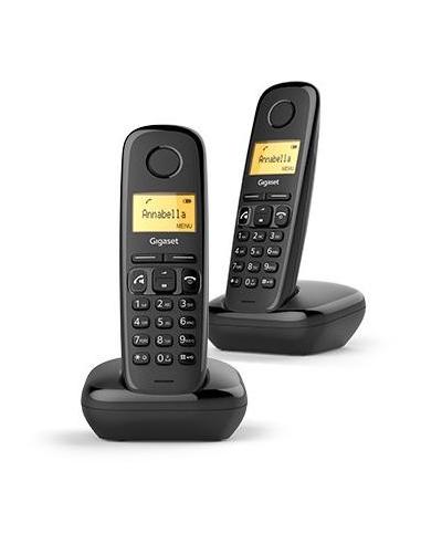 Gigaset A270 Teléfono Dect Duo Negro