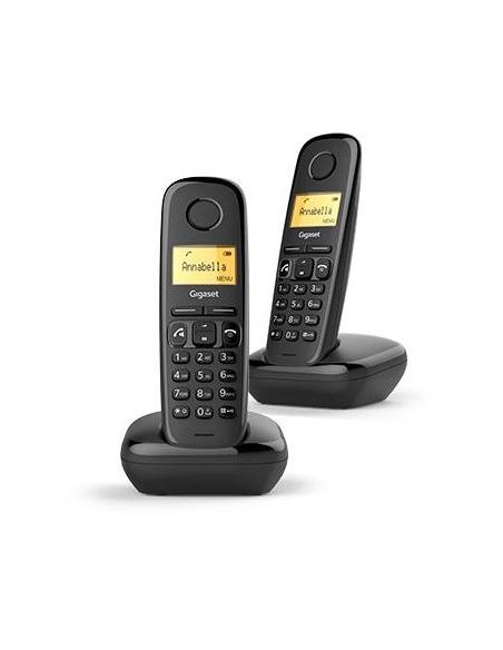Gigaset A270 Teléfono Dect Duo Negro