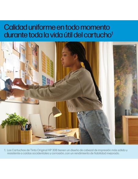 HP 308 7FP21UE Cartucho de Tinta Original Negra UE