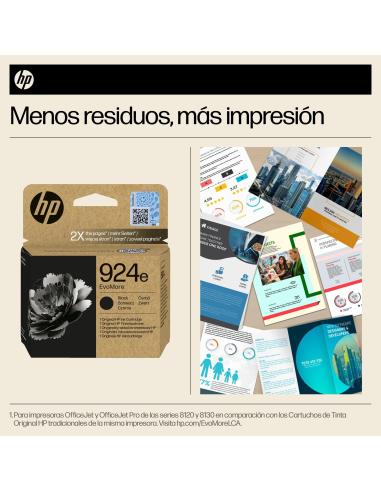 HP EvoMore 924E 4K0V0NE Cartucho de Tinta Negra