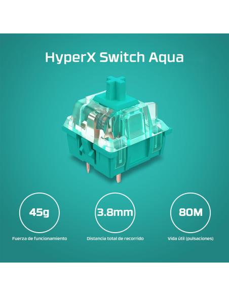 HyperX Alloy Origins Core PBT Teclado Mecánico Gaming RGB Switch Red Linear