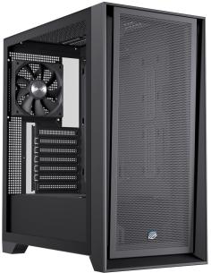 Einarex Pulse P600 Core Black Midi Tower Cristal Templado USB 3.2 Negro