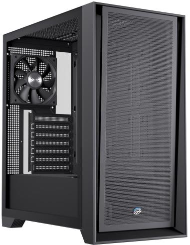 Einarex Pulse P600 Core Black Midi Tower Cristal Templado USB 3.2 Negro