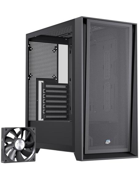Einarex Pulse P600 Core Black Midi Tower Cristal Templado USB 3.2 Negro