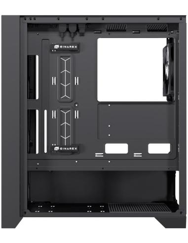 Einarex Pulse P600 Core Black Midi Tower Cristal Templado USB 3.2 Negro