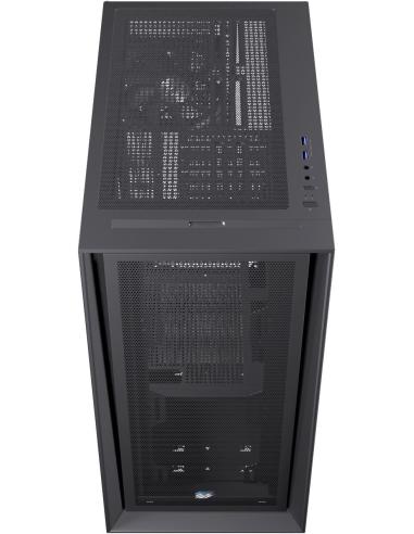 Einarex Pulse P600 Core Black Midi Tower Cristal Templado USB 3.2 Negro