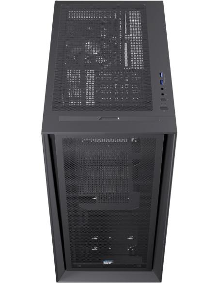 Einarex Pulse P600 Core Black Midi Tower Cristal Templado USB 3.2 Negro