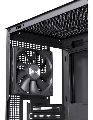 Einarex Pulse P600 Core Black Midi Tower Cristal Templado USB 3.2 Negro