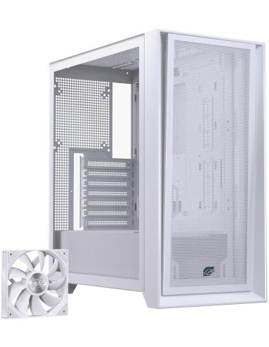 Einarex Pulse P600 Core White Midi Tower Cristal Templado USB 3.2 Blanca
